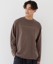 ピグメントアソートプリントロングTシャツ