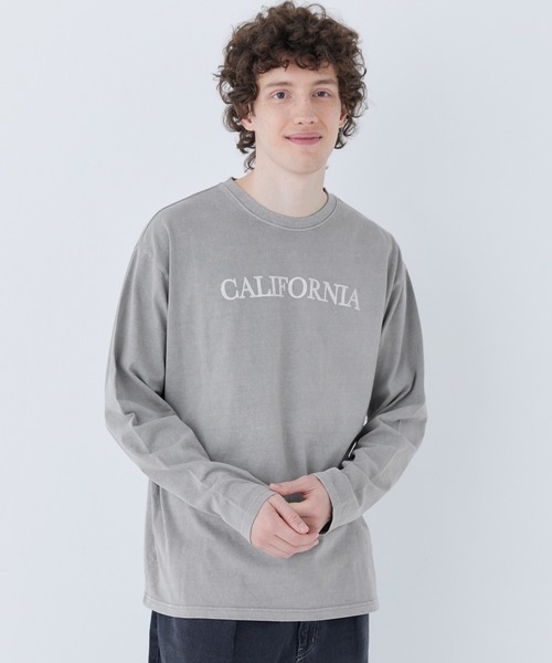 coca(coca)(コカ)の「ピグメントアソートプリントロングTシャツ(Tシャツ/カットソー・メンズ・グレー/ブラウン/チャコール/ダークブルー・M/L)」の10枚目の写真