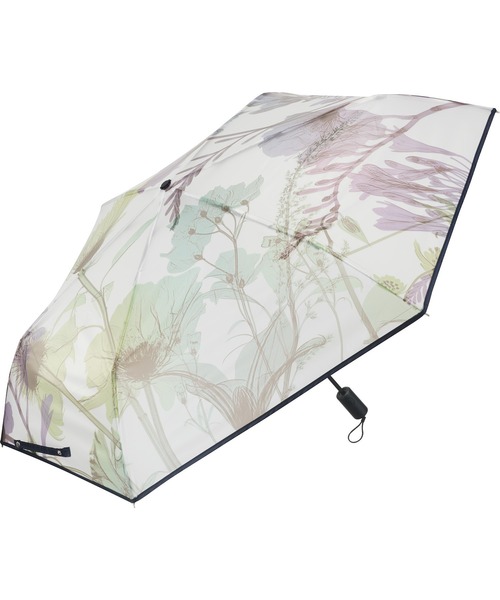 Waterfront（ウォーターフロント）の「memorif. 自動開閉 折 55cm（折りたたみ傘・レディース・グリーン/グレー/マルチ・FREE）」の3枚目の写真