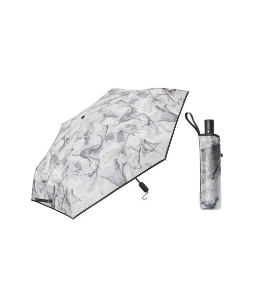 Waterfront（ウォーターフロント）の「memorif. 自動開閉 折 55cm（折りたたみ傘・レディース・グリーン/グレー/マルチ・FREE）」の11枚目の写真