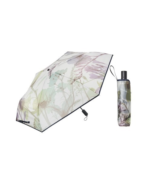 Waterfront（ウォーターフロント）の「memorif. 自動開閉 折 55cm（折りたたみ傘・レディース・グリーン/グレー/マルチ・FREE）」の12枚目の写真