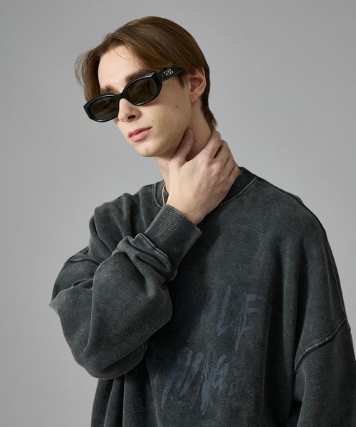 ANDER HUNK（アンダーハンク）の「Vintage Washed Sweat Pullover/ヴィンテージウォッシュスウェットプルオーバー（スウェット・メンズ・ブラウン/ブラック・LARGE/MEDIUM）」の15枚目の写真