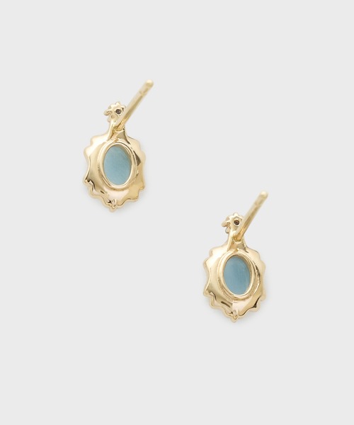 K10アクアマリンピアス（ピアス（両耳用））｜NOJESS（ノジェス）の