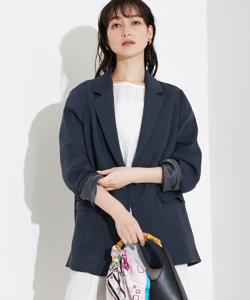 qualite（カリテ）の「【セットアップ対応】トルコサテンジャケット