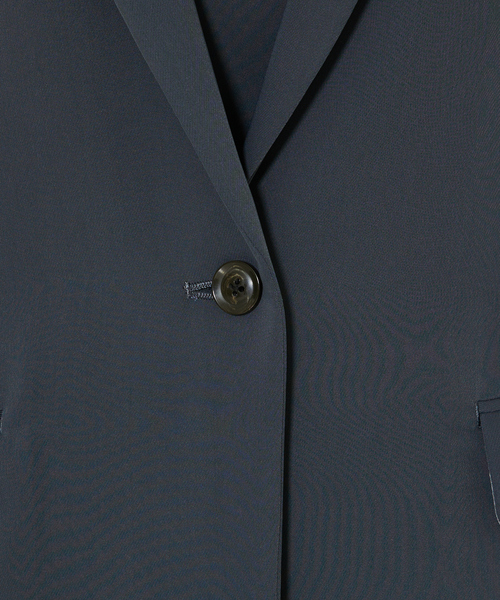 qualite（カリテ）の「【セットアップ対応】トルコサテンジャケット（テーラードジャケット・レディース・チャコールグレー/アイボリー・36/38）」の13枚目の写真