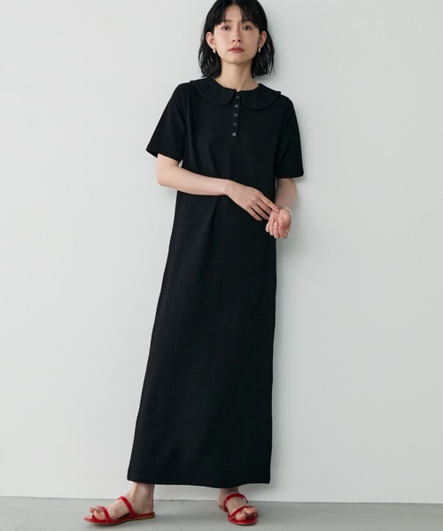 tシャツ 「ZOZO限定」ふくれジャガードポロワンピース レディース &. NOSTALGIA tシャツ 「ZOZO限定」ふくれジャガードポロ