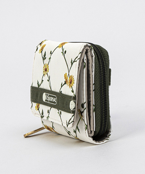 LeSportsac(レスポートサック)の「REESE WALLET デイジークロスエクリュ(財布・レディース・ベージュ・FREE)」の2枚目の写真