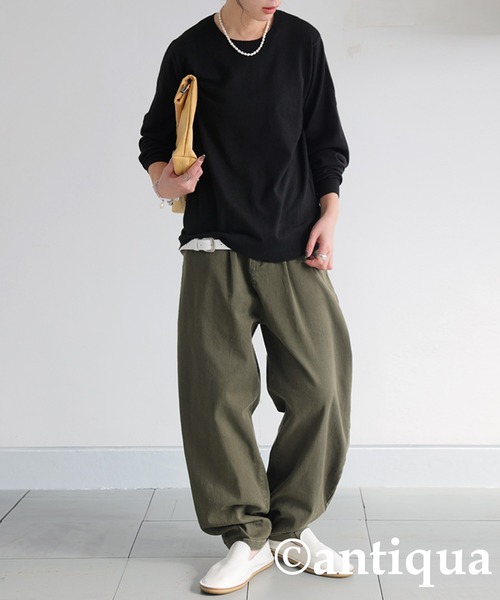 antiqua(アンティカ)の「コーデセット カシミヤタッチニット×サーカスデニムパンツ(セットアップ・レディース・ベージュ系その他/ブラック/ナチュラル・LXL/ML)」の12枚目の写真