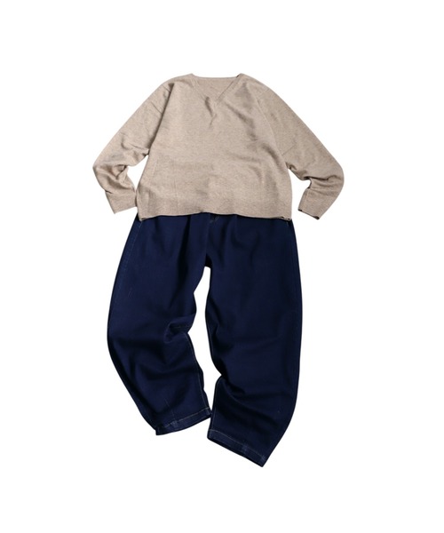 antiqua(アンティカ)の「コーデセット カシミヤタッチニット×サーカスデニムパンツ(セットアップ・レディース・ベージュ系その他/ブラック/ナチュラル・LXL/ML)」の19枚目の写真
