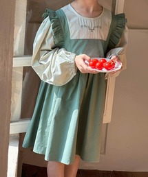 aimoha（アイモハ）の「【aimoha KIDS】レイヤードフリルワンピース（ワンピース・キッズ）」