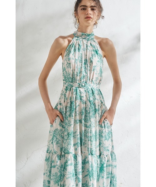 ワンピース Estella.K Positano Belted long Dress 2 Positano Belted long Dress 2 -NVY- – Estella.K