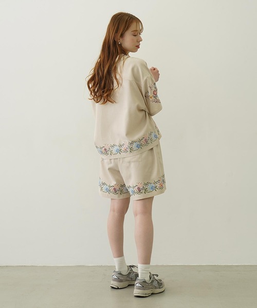 MILKFED.（ミルクフェド）の「CROSS STITCH STYLE SHIRT（シャツ/ブラウス・レディース・ライトグリーン/ネイビー/オフホワイト・ONE SIZE）」の19枚目の写真