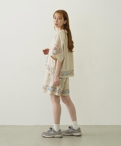 MILKFED.（ミルクフェド）の「CROSS STITCH STYLE SHIRT（シャツ/ブラウス・レディース・ライトグリーン/ネイビー/オフホワイト・ONE SIZE）」の20枚目の写真