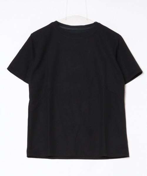 Pittok(ピットク)の「ラウンドネックワッフル生地プルオーバー(Tシャツ/カットソー・レディース・ホワイト/カーキ・MEDIUM)」の13枚目の写真