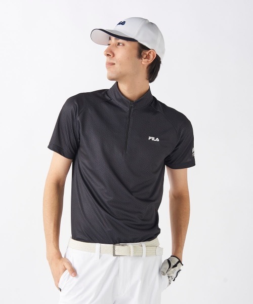 フィラ ゴルフ FILA GOLF FILA GOLF 半袖シャツ （RD） セール】【FILA GOLF/フィラゴルフ】ハーフジップ半袖シャツ