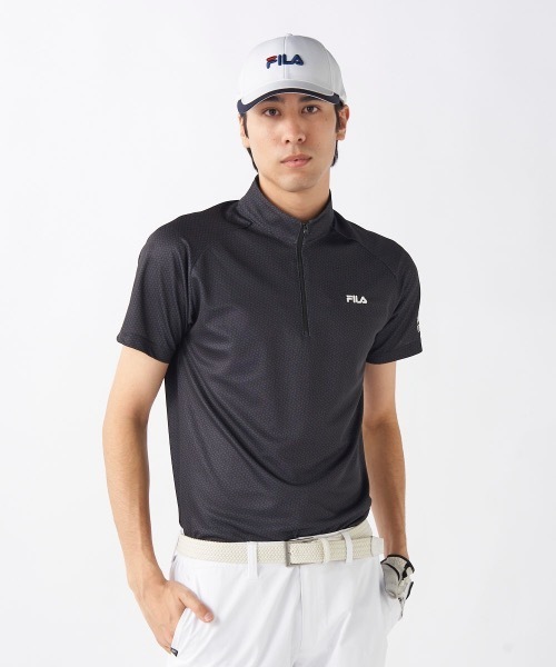 セール】【FILA GOLF/フィラゴルフ】ハーフジップ半袖シャツ