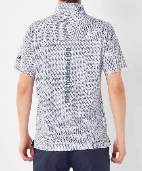 FILA GOLF-ジャガードハーフジップ半袖シャツフィラゴルフ4L 大きいサイズ FILA GOLF フィラゴルフ ジャガードハーフジップ