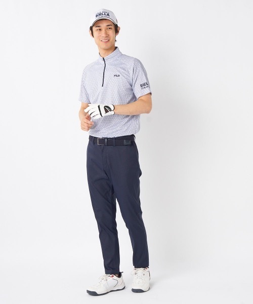 セール】【FILA GOLF/フィラゴルフ】ハーフジップ半袖シャツ