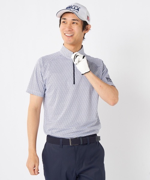 セール】【FILA GOLF/フィラゴルフ】ハーフジップ半袖シャツ