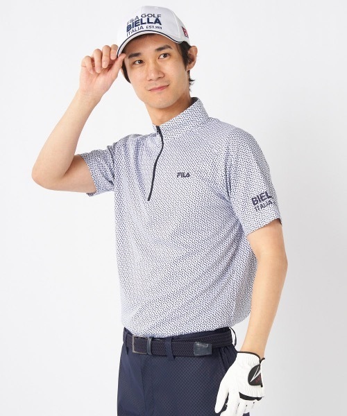 セール】【FILA GOLF/フィラゴルフ】ハーフジップ半袖シャツ