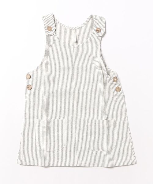 【Rylee＋Cru】OVERALL DRESS || RAILROAD STRIPE