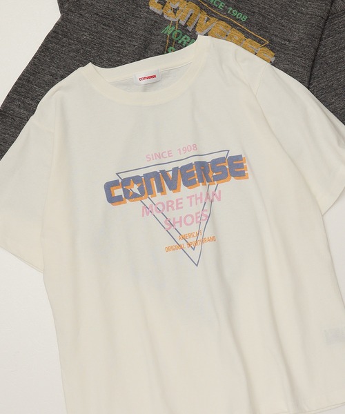 CONVERSE(コンバース)の「【CONVERSE/コンバース】Youtuber/モデル 星野夢奈着用 天竺 VINTEGE/ヴィンテージ風 クルーネック半袖Tシャツ(Tシャツ/カットソー・レディース・ホワイト系1/グレー系1/ブラック系1/ホワイト系2/グレー系2/ブラック系2・M/L)」の7枚目の写真