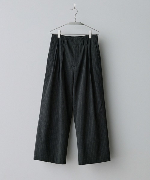 スーツ SLIGHT FLARE DOUBLE CLOTH BAGGY SLACKS SLIGHT FLARE DOUBLE CLOTH BAGGY SLACKS（スラックス）｜WYM