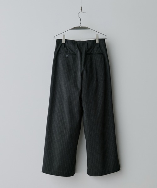 スーツ SLIGHT FLARE DOUBLE CLOTH BAGGY SLACKS SLIGHT FLARE DOUBLE CLOTH BAGGY SLACKS（スラックス）｜WYM
