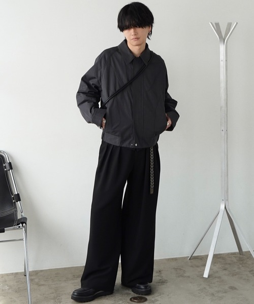 スーツ WYMSLIGHT FLARE DOUBLE CLOTH BAGGYSLACKS SLIGHT FLARE DOUBLE CLOTH BAGGY SLACKS（スラックス）｜WYM