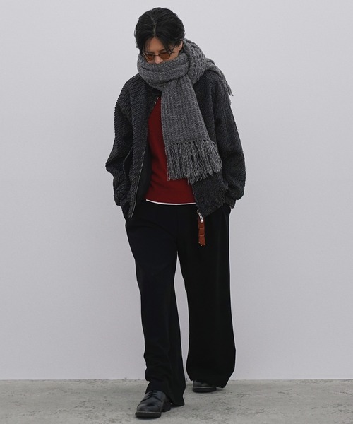 SLIGHT FLARE DOUBLE CLOTH BAGGY SLACKS（スラックス）｜WYM LIDNM