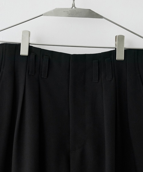 SLIGHT FLARE DOUBLE CLOTH BAGGY SLACKS（スラックス）｜WYM