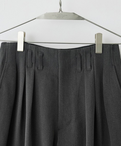 スーツ WYMSLIGHT FLARE DOUBLE CLOTH BAGGYSLACKS SLIGHT FLARE DOUBLE CLOTH BAGGY SLACKS（スラックス）｜WYM