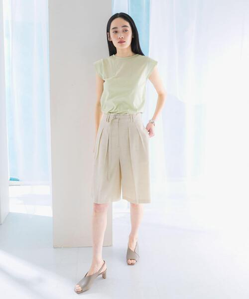 URBAN RESEARCH ROSSO WOMEN(アーバンリサーチ ロッソ)の「クールタッチスーピマコットンフレンチTシャツ(Tシャツ/カットソー・レディース・オフホワイト/ピンク/ミント/ネイビー・FREE)」の19枚目の写真
