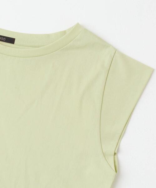 URBAN RESEARCH ROSSO WOMEN(アーバンリサーチ ロッソ)の「クールタッチスーピマコットンフレンチTシャツ(Tシャツ/カットソー・レディース・オフホワイト/ピンク/ミント/ネイビー・FREE)」の22枚目の写真