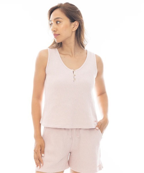 BILLABONG(ビラボン)の「BILLABONG レディース 【CHILLWEAR】 WAFFLE TANK TOP タンクトップ 【2025年春夏モデル】/ビラボンセットアップ対応ワッフルタンクトップ(タンクトップ・レディース・ブラック系その他/アイボリー/ピンク系その他・MEDIUM)」の13枚目の写真