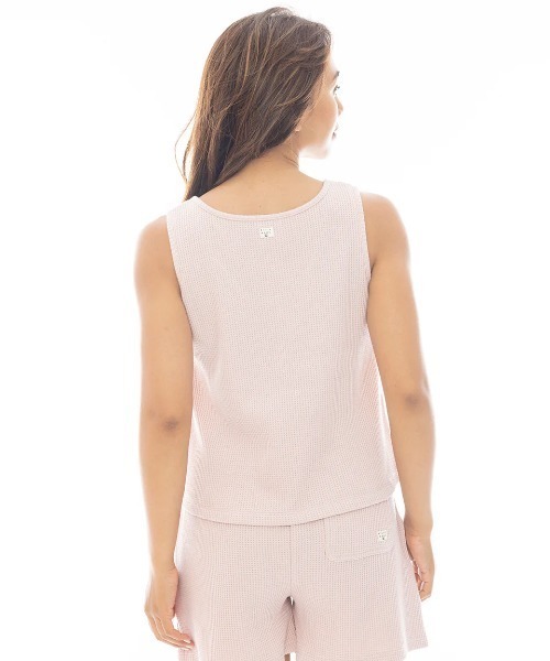 BILLABONG(ビラボン)の「BILLABONG レディース 【CHILLWEAR】 WAFFLE TANK TOP タンクトップ 【2025年春夏モデル】/ビラボンセットアップ対応ワッフルタンクトップ(タンクトップ・レディース・ブラック系その他/アイボリー/ピンク系その他・MEDIUM)」の14枚目の写真