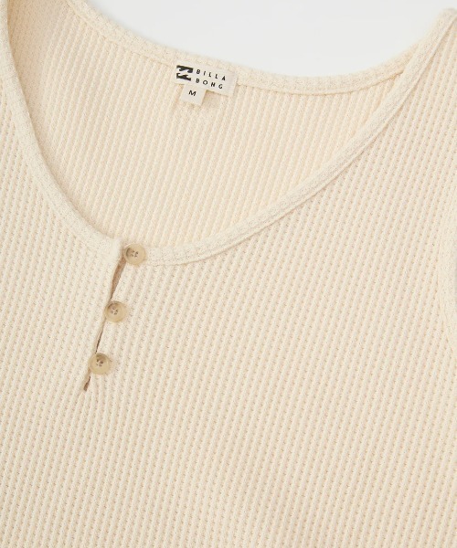 BILLABONG(ビラボン)の「BILLABONG レディース 【CHILLWEAR】 WAFFLE TANK TOP タンクトップ 【2025年春夏モデル】/ビラボンセットアップ対応ワッフルタンクトップ(タンクトップ・レディース・ブラック系その他/アイボリー/ピンク系その他・MEDIUM)」の8枚目の写真