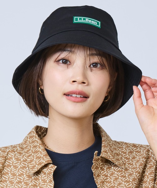 L.L.Bean(エルエルビーン)の「ウォーターレペレント・コットン・ツイル・バケット・ハット(ハット・メンズ・ネイビー/ベージュ/オフホワイト/ブラック・LARGE)」の2枚目の写真