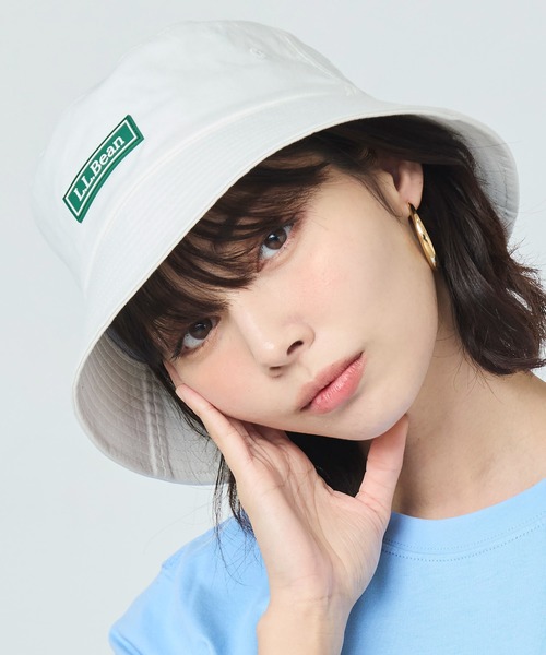 L.L.Bean(エルエルビーン)の「ウォーターレペレント・コットン・ツイル・バケット・ハット(ハット・メンズ・ネイビー/ベージュ/オフホワイト/ブラック・LARGE)」の6枚目の写真