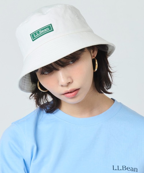 L.L.Bean(エルエルビーン)の「ウォーターレペレント・コットン・ツイル・バケット・ハット(ハット・メンズ・ネイビー/ベージュ/オフホワイト/ブラック・LARGE)」の11枚目の写真