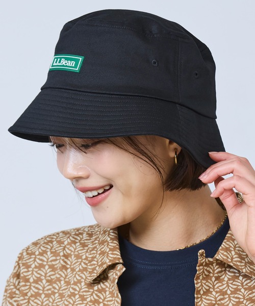 L.L.Bean(エルエルビーン)の「ウォーターレペレント・コットン・ツイル・バケット・ハット(ハット・メンズ・ネイビー/ベージュ/オフホワイト/ブラック・LARGE)」の14枚目の写真