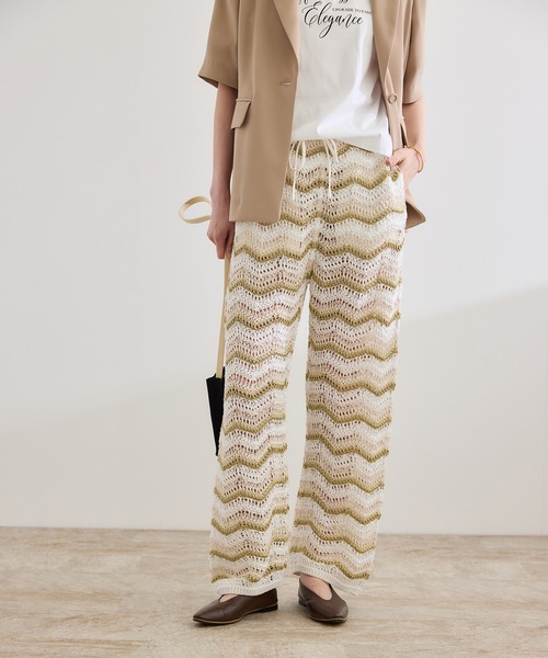 パンツ S logo knit pants micro THEREDTHREAD / ザレッドスレッド】S logo knit pants micro