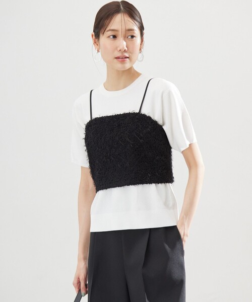 組曲(クミキョク)の「カノコニットTシャツ(ニット/セーター・レディース・ネイビー系/アイボリー系/ネイビー系1・2/3)」の22枚目の写真