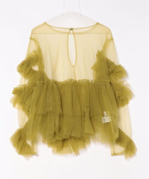 My shawty（ﾏｲｼｬｳﾃｨｰ）の「frill tule top（ドレス・レディース・ネイビー/ブラック/アイボリー/グリーン/ベージュ/ピンク・FREE）」の19枚目の写真