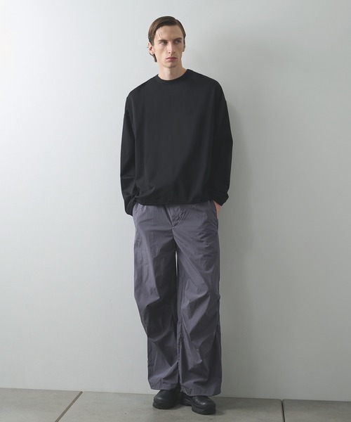 STUDIOUS(ステュディオス)の「DRAWCORD SWEAT SHIRTS(Tシャツ/カットソー・メンズ・ブラック/ライトグレー/ダークグレー・1/2)」の21枚目の写真