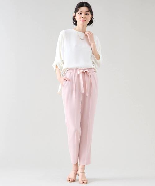 Tiara（ティアラ）の「《定番》イージータックパンツ（その他パンツ・レディース・ピンク/アイボリー/ブラック・2/3/4）」の9枚目の写真