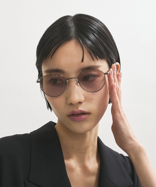 ボストンメタルフレームUVカットグラス