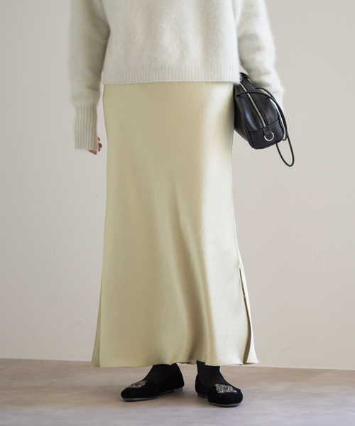 IENA（イエナ）の「《追加13》ダブルサテンスカート（スカート・レディース・ホワイト系その他/ブラウン/ネイビー/ゴールド・34/36/38/40）」の21枚目の写真