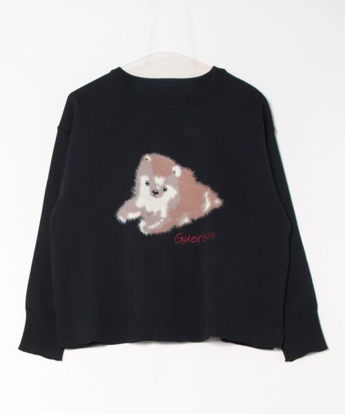 aunt lily(アントリリー)の「アニマルシリーズジャガードプルオーバー(Tシャツ/カットソー・レディース・ネイビー/ピンク・L/M/LL)」の8枚目の写真
