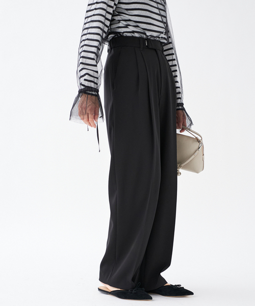 IENA（イエナ）の「《追加4》サスペンダーツイルパンツ（スラックス・レディース・ブラック/チャコールグレー/カーキ・34/40/36/38）」の15枚目の写真